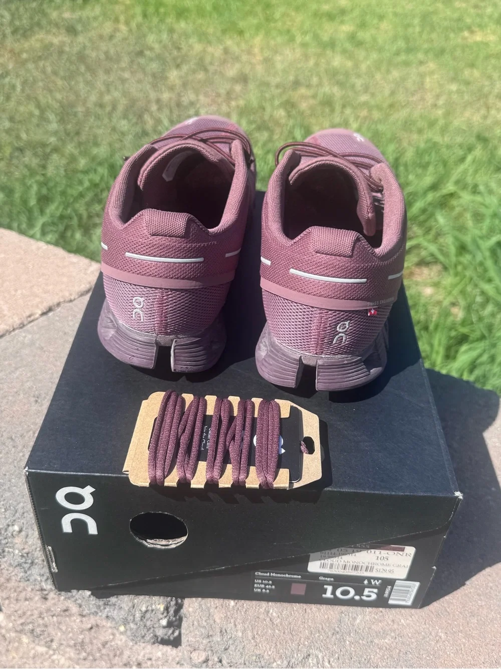 On Cloud Women's Athletic Shoes — Grape